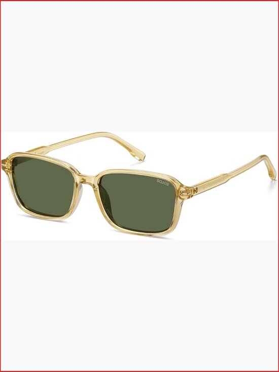 Retro Rectangular Polarized Sunglasses UV400 Protection Vintage Light Weight main image 5